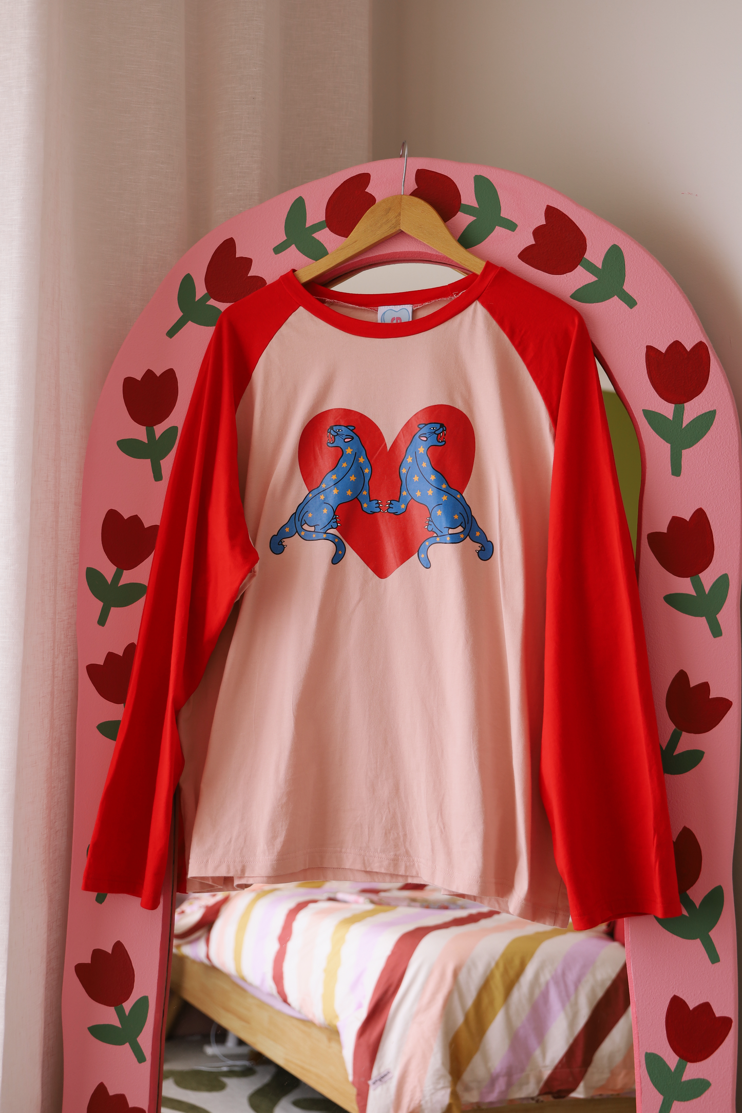 Big Cat long-sleeve raglan