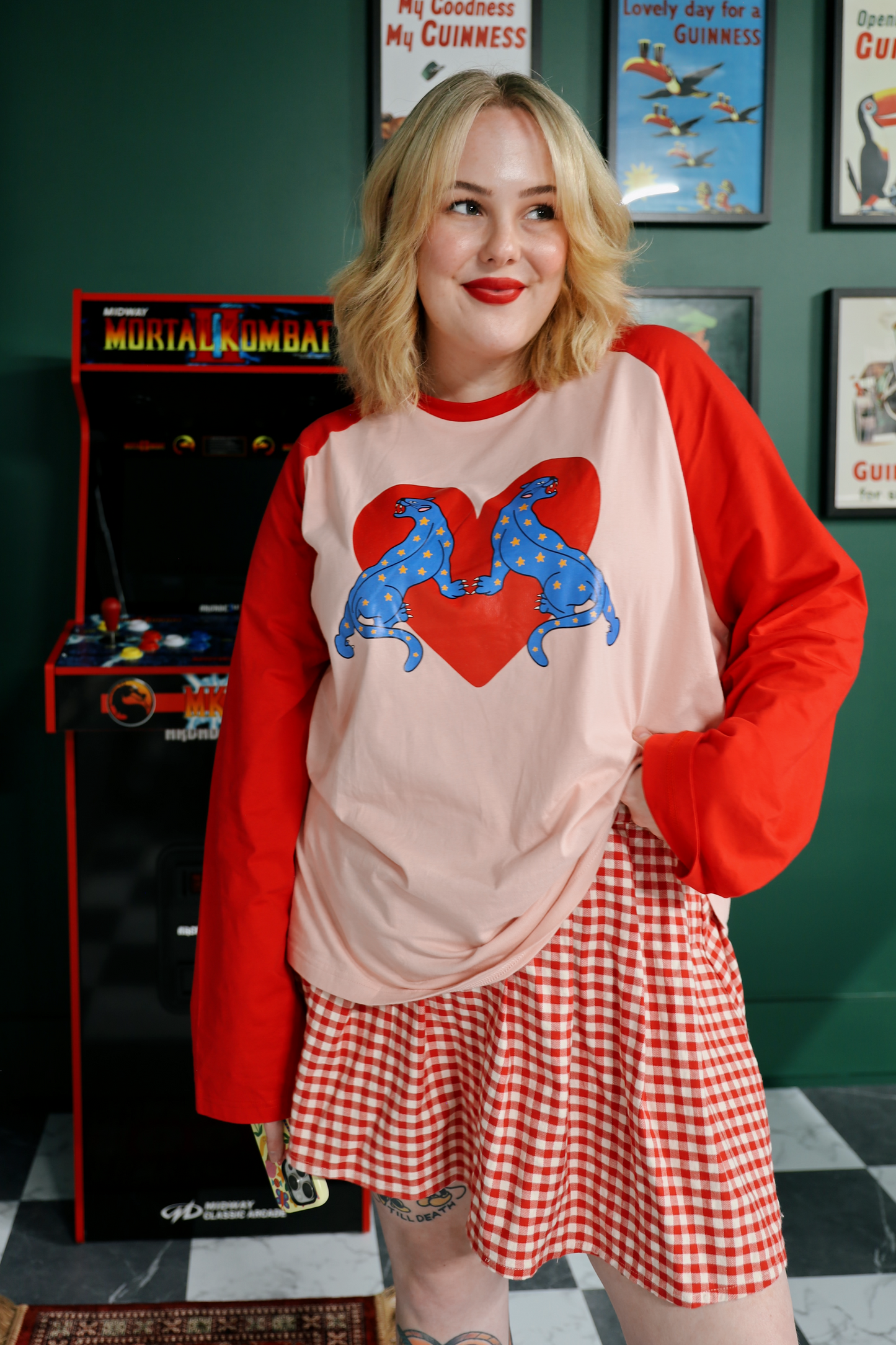 Big Cat long-sleeve raglan
