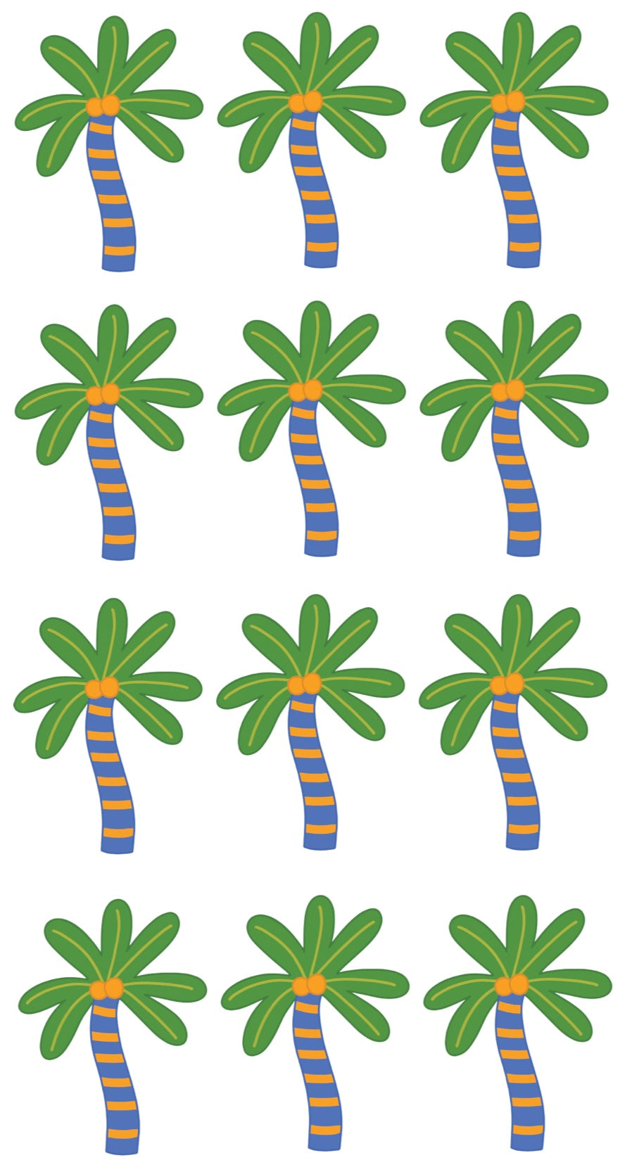 Palm tree decals