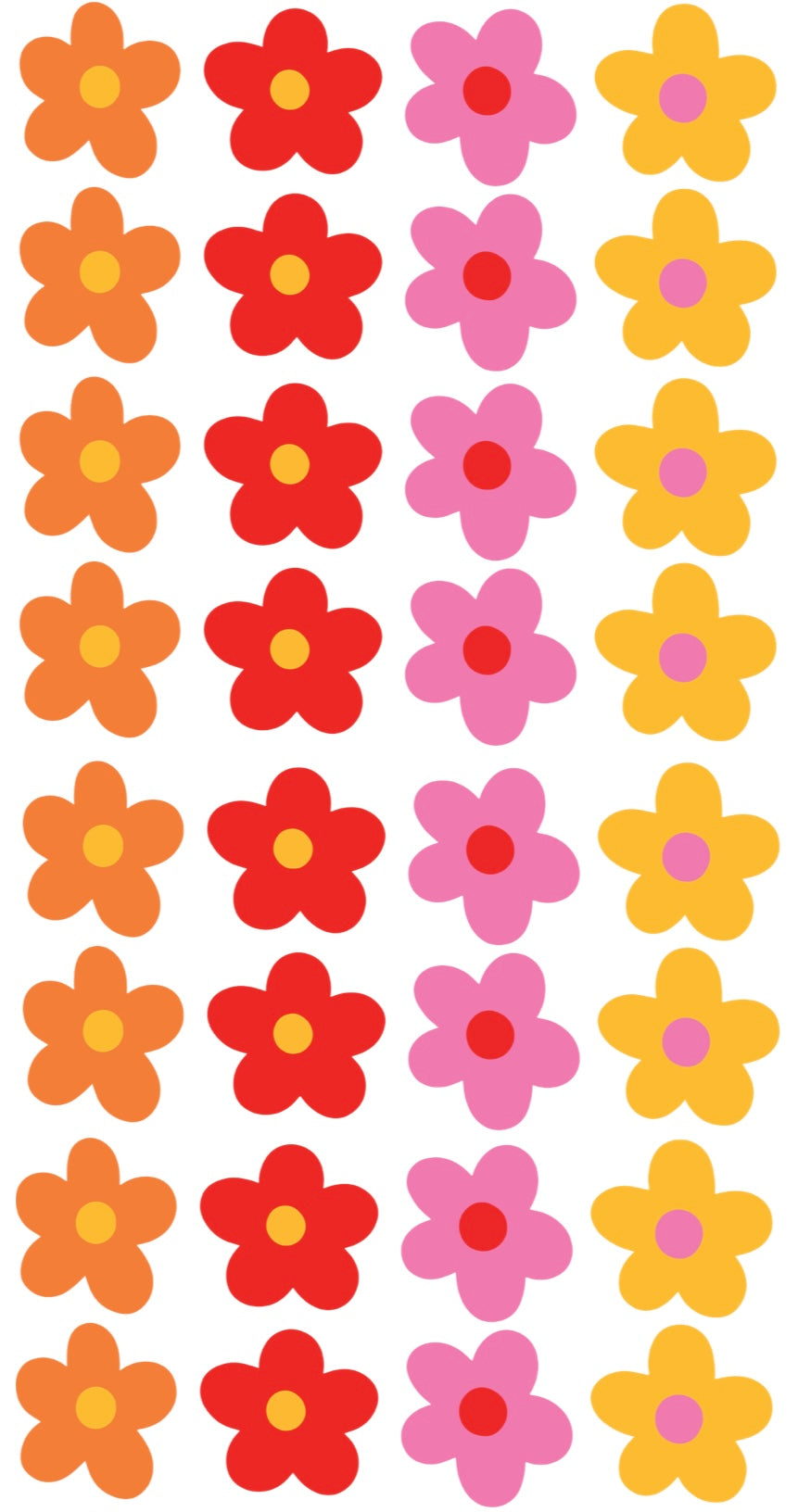 Ditsy flower decals