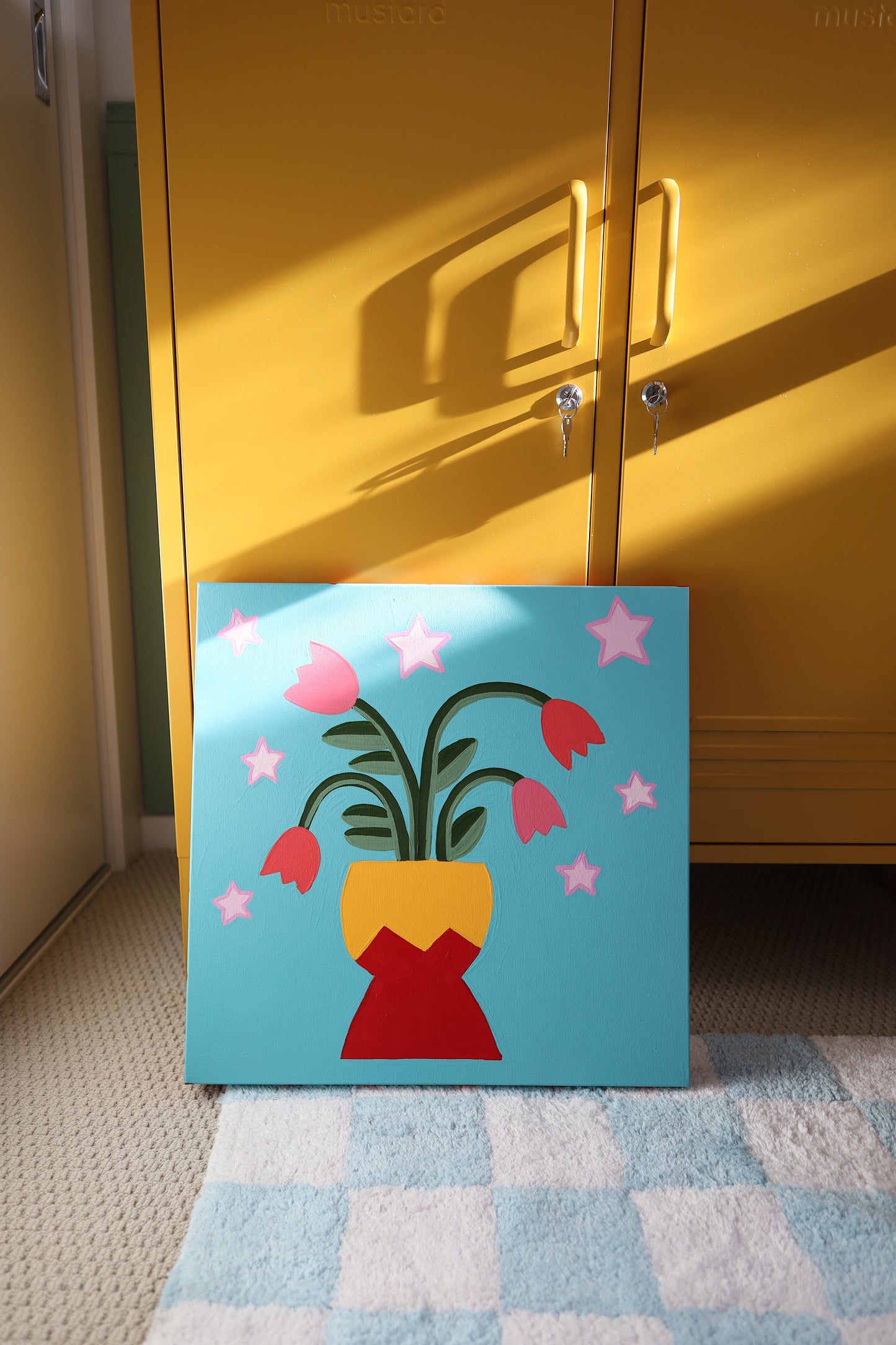 Birthday blooms original artwork