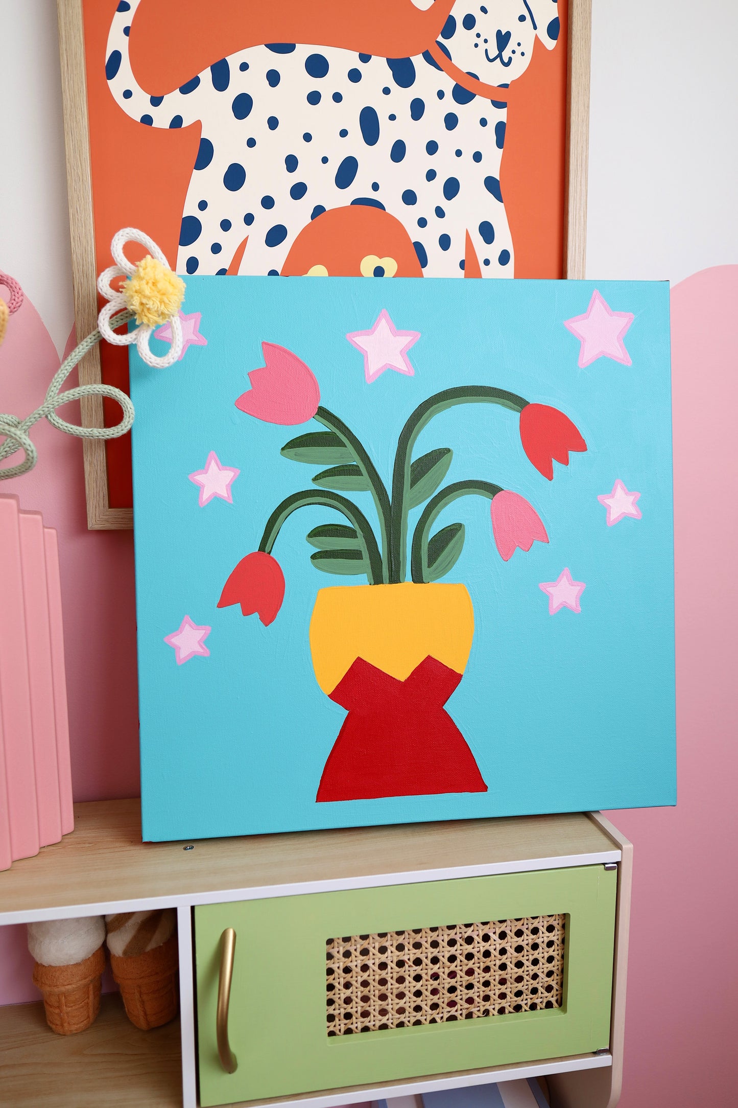 Birthday blooms original artwork