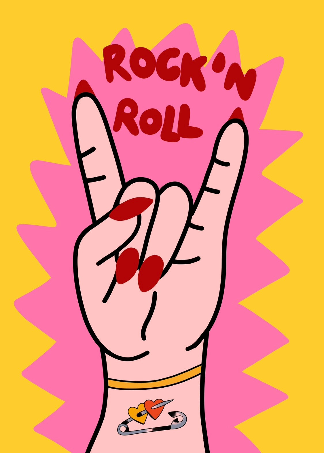 Rock n roll poster