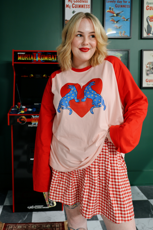 Big Cat long-sleeve raglan