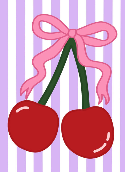 Cherry bow poster