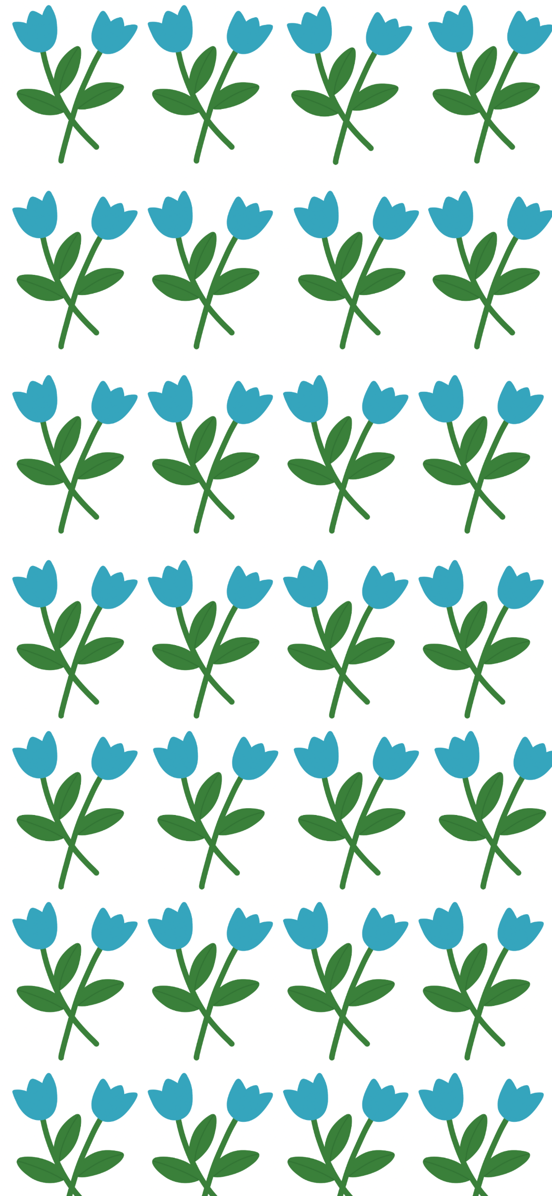 Blue tulip decals