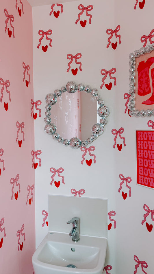 Bows and hearts decals