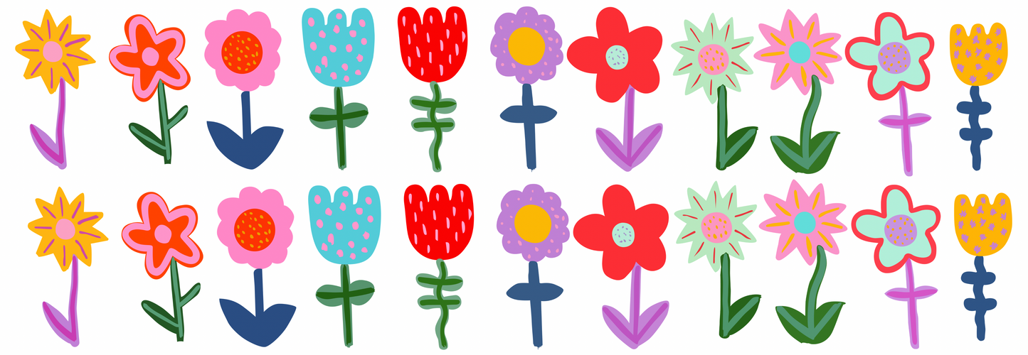 Cottage garden decals