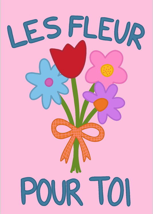 Les fleur poster