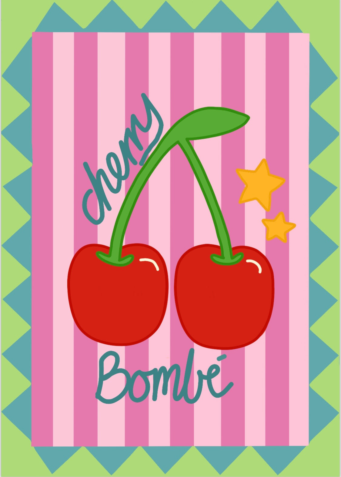 Cherry bombé poster