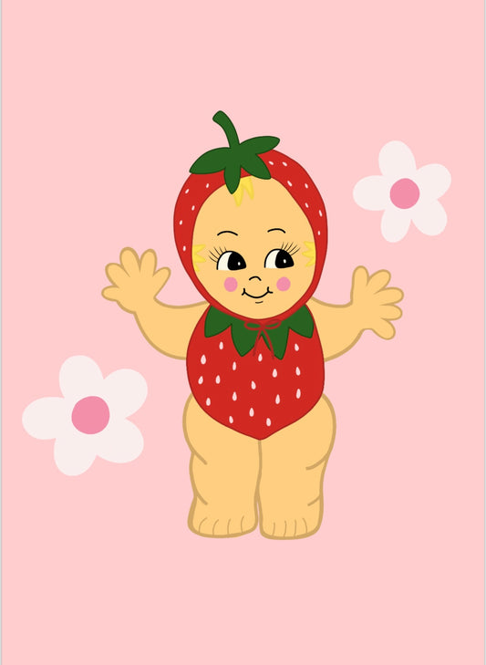 Strawberry baby poster