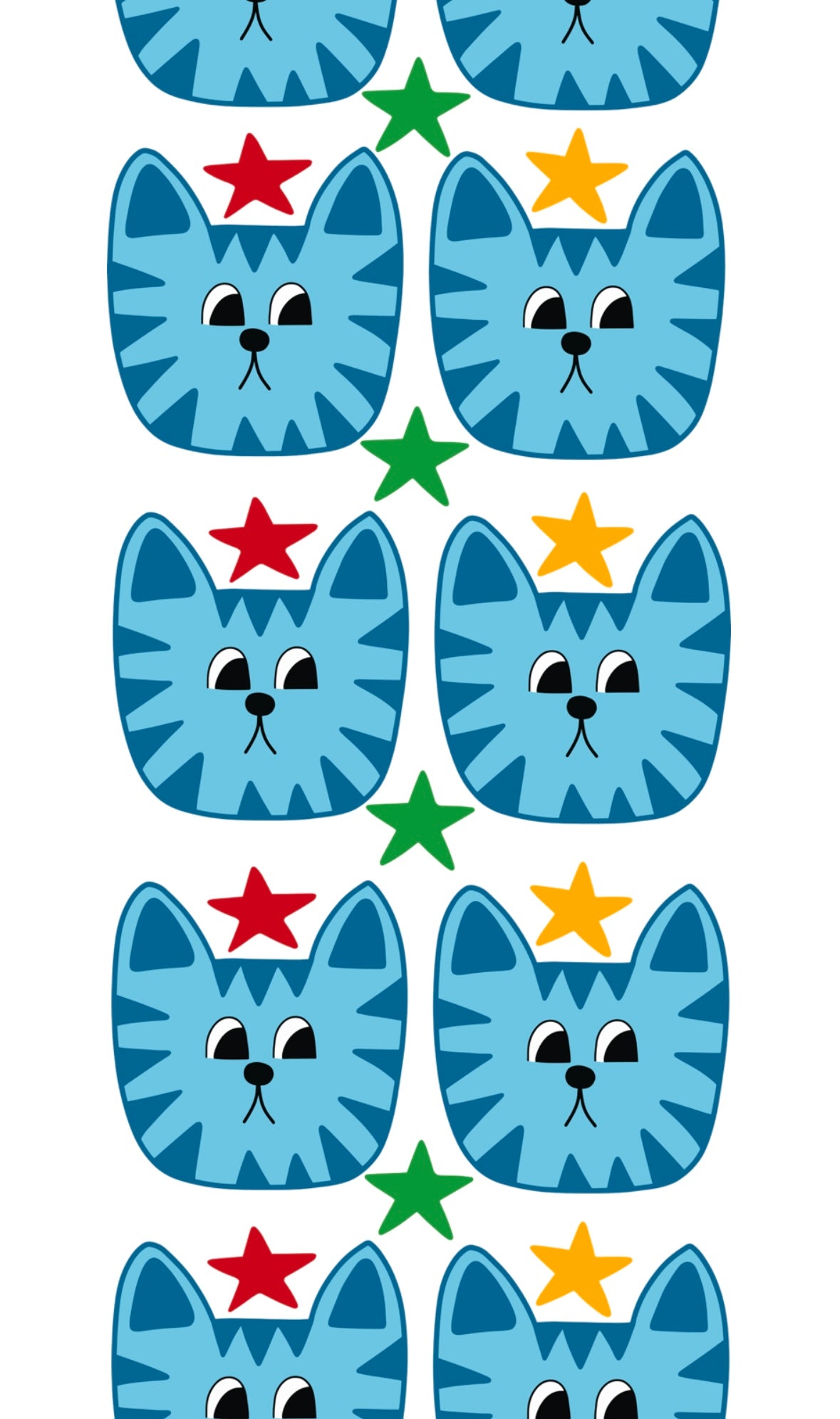 Blue Cat Head Decals