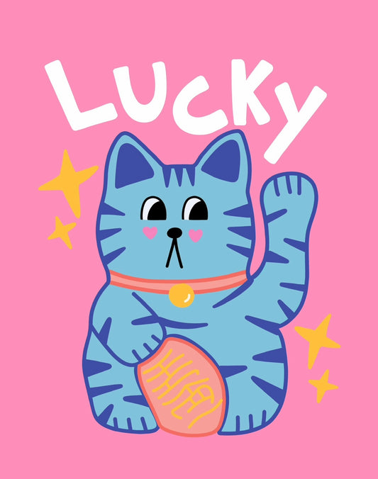 Lucky cat poster