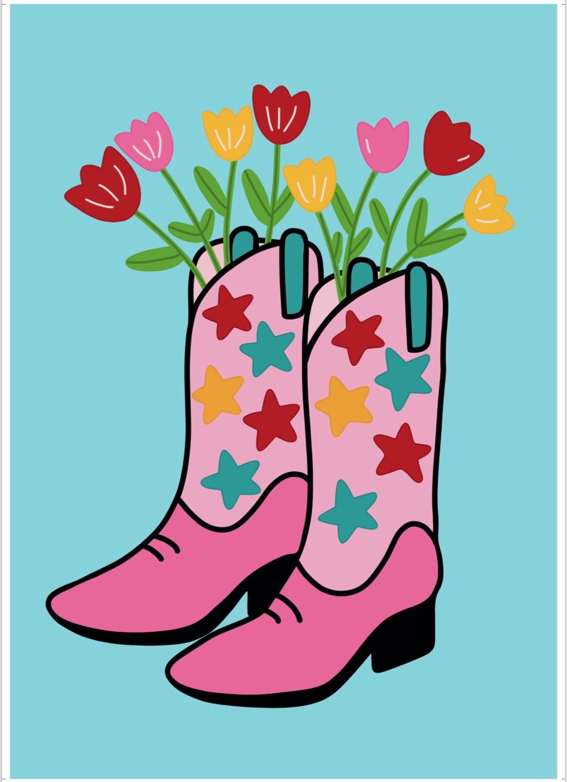Bloomin’ boots print