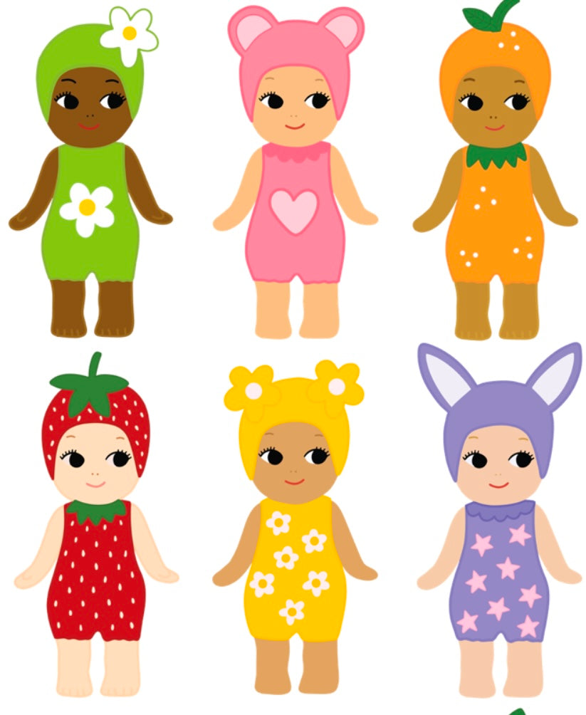 Baby doll decals for light coloured walls only