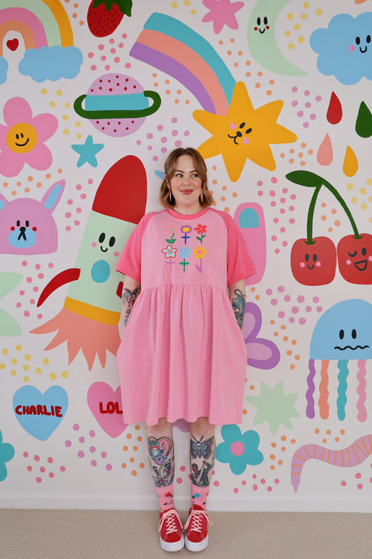 Cottage garden raglan dress (RESTOCKING SOON)