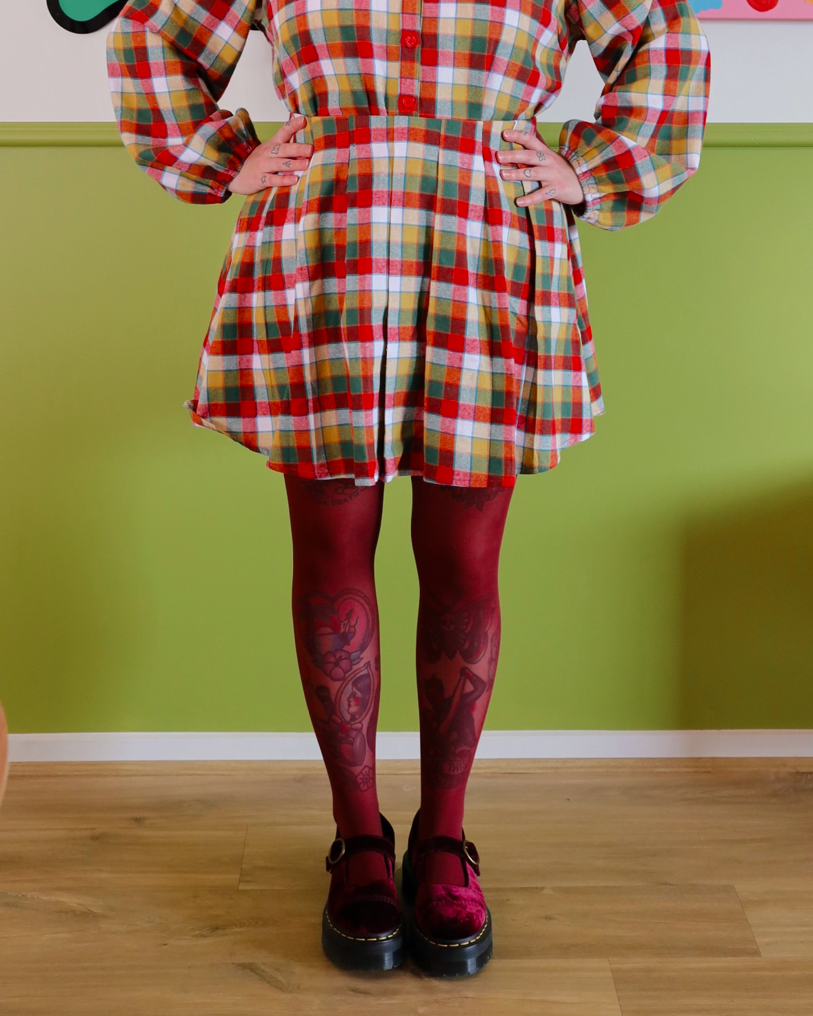 Tartan skirt sample 3XL