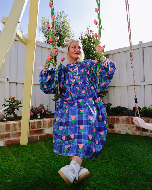 Tartan Tulip Dress