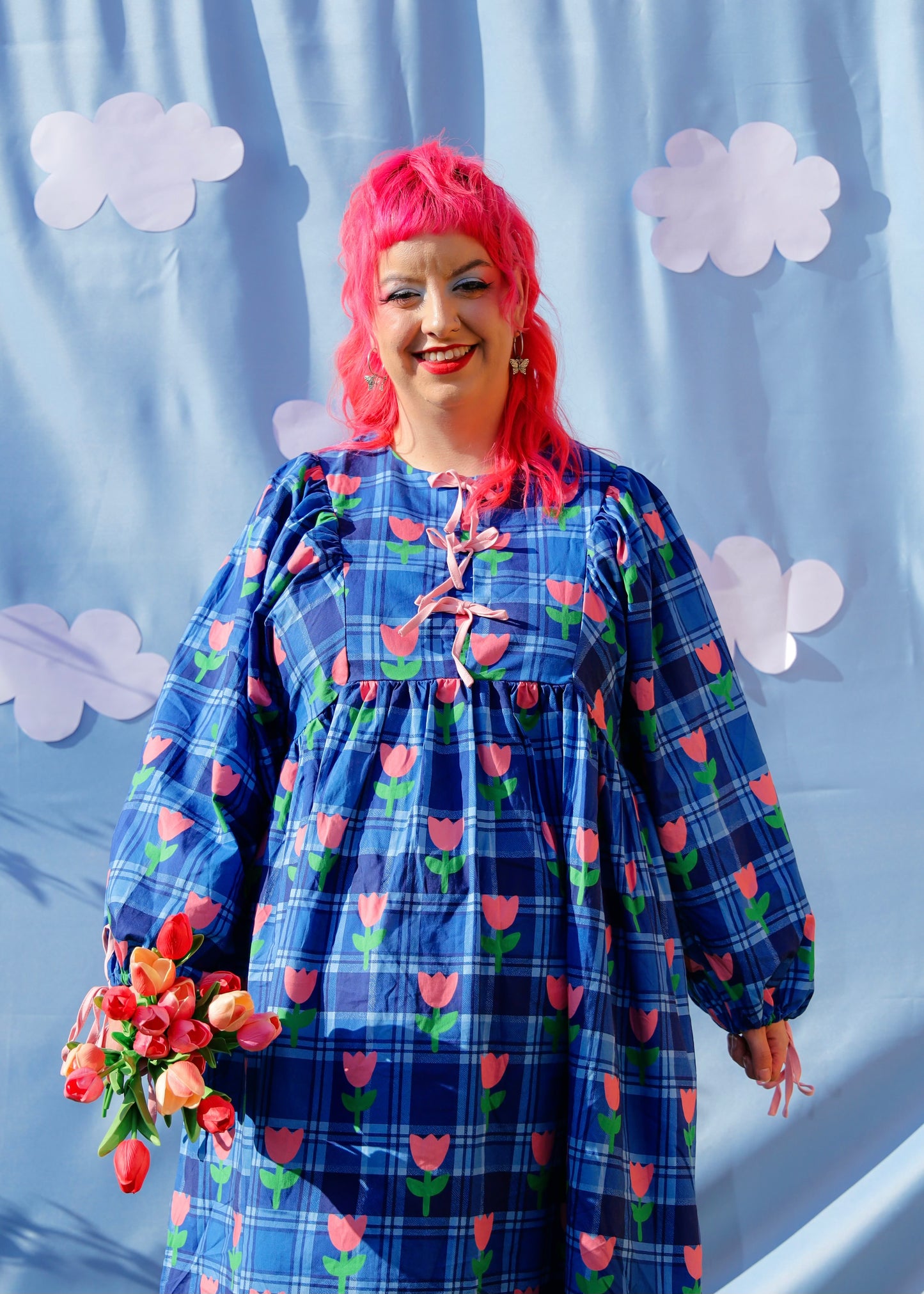 Tartan Tulip Dress