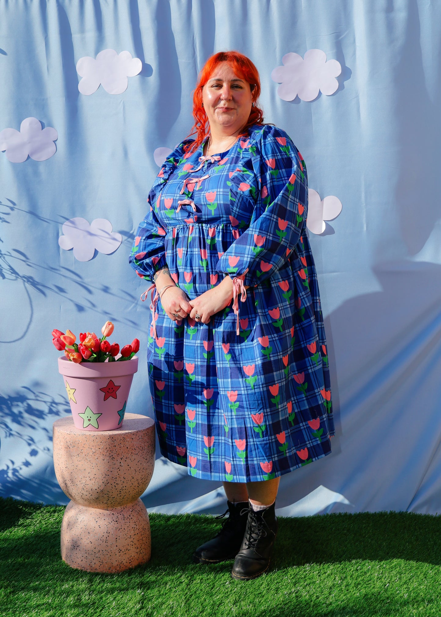 Tartan Tulip Dress