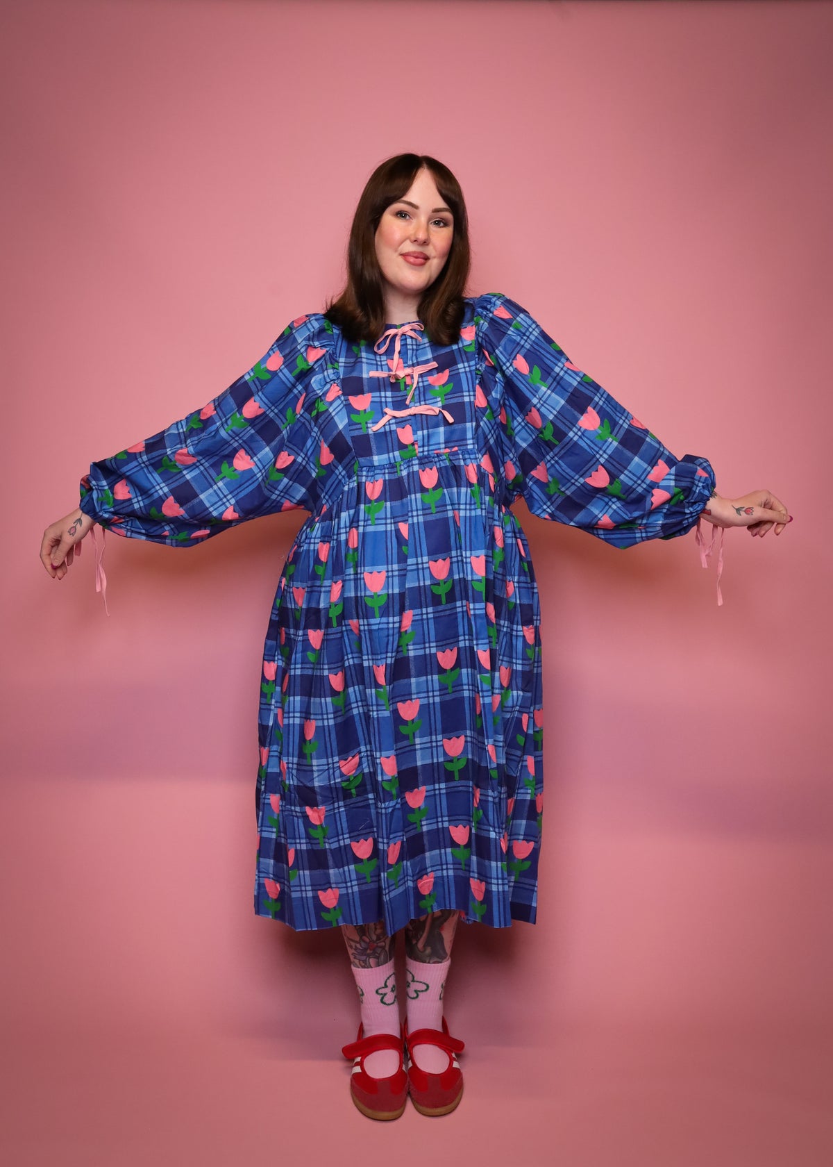Tartan Tulip Dress