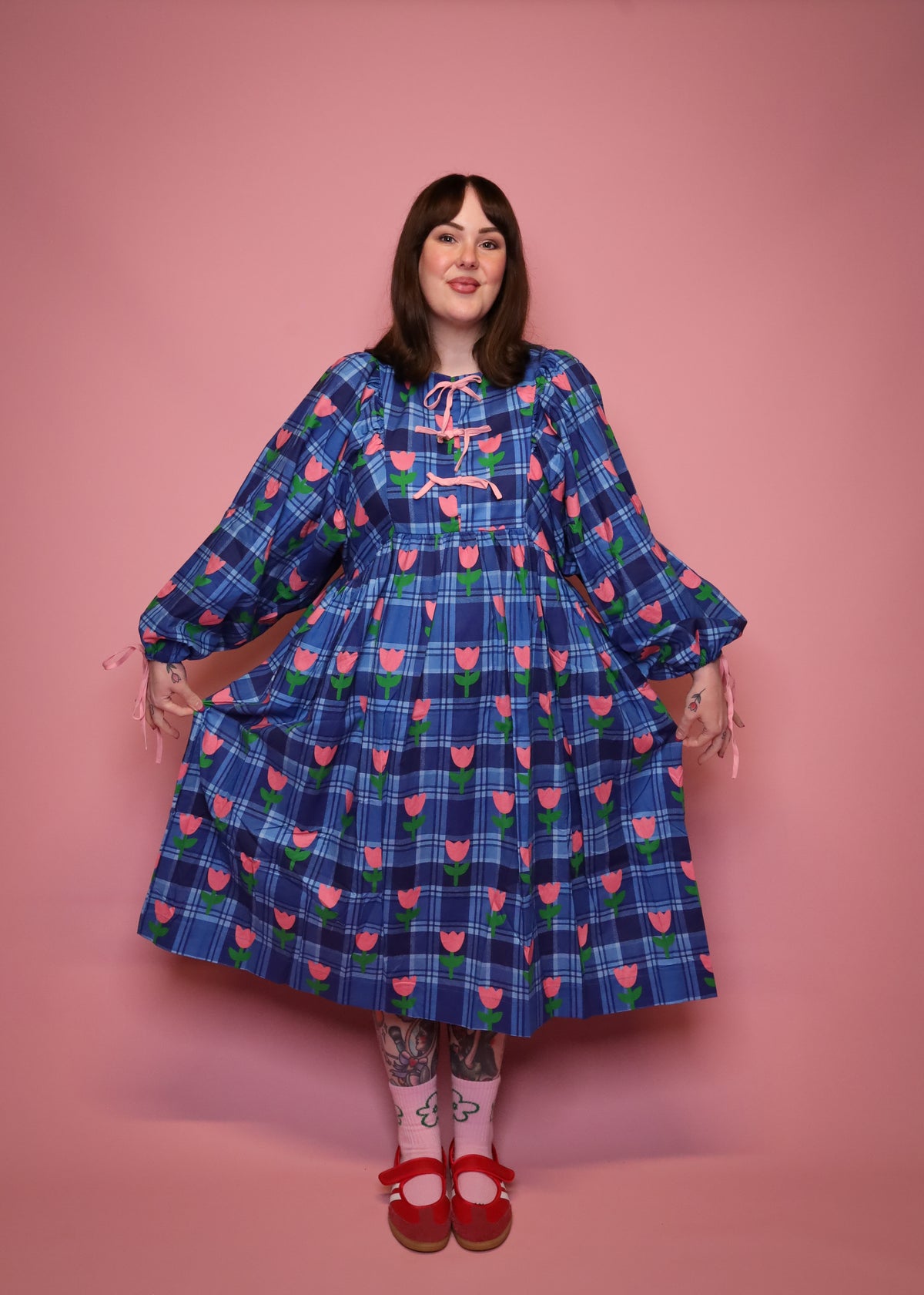 Tartan Tulip Dress