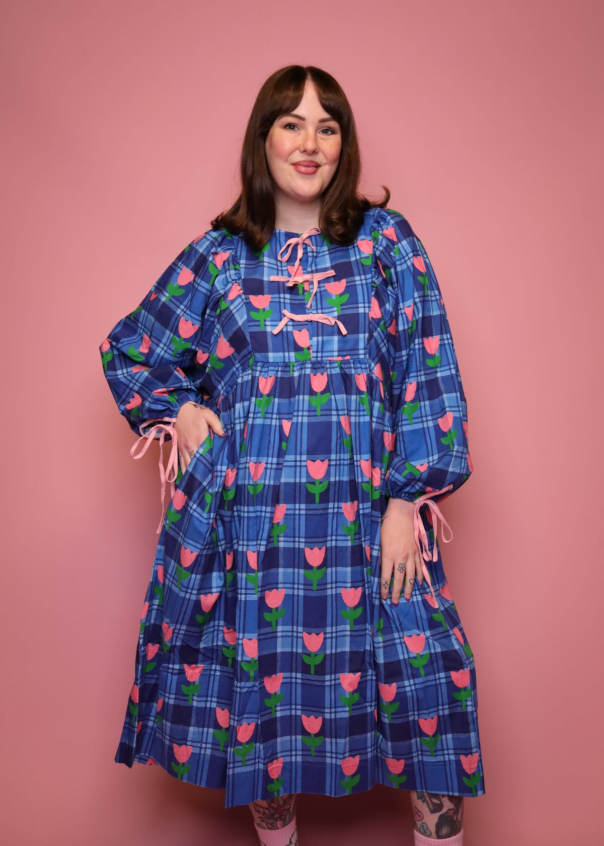 Tartan Tulip Dress