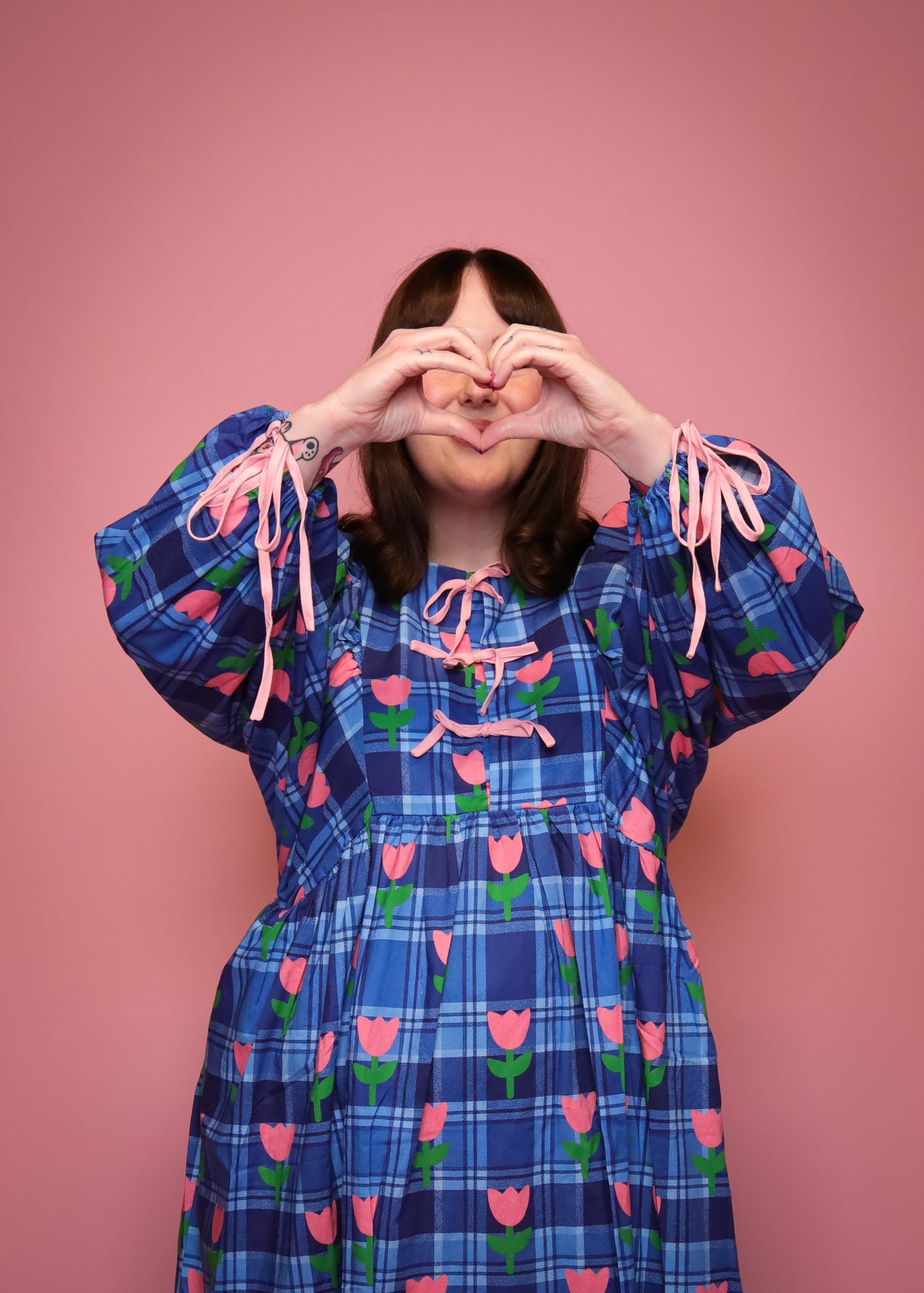 Tartan Tulip Dress