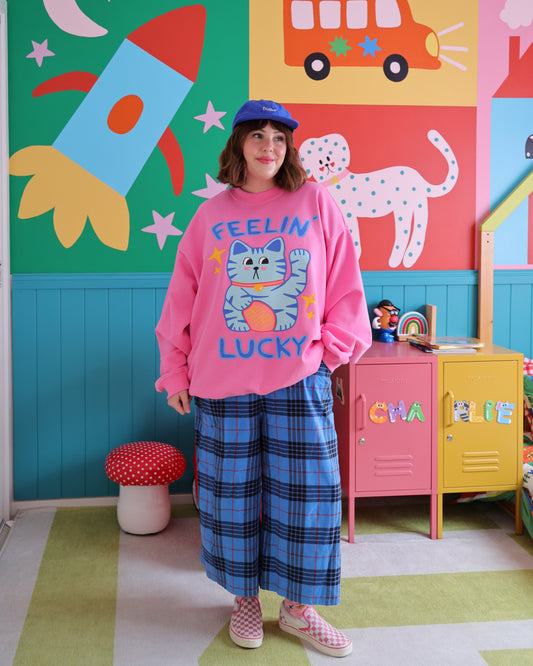 Lucky Cat Crew Sweatshirt