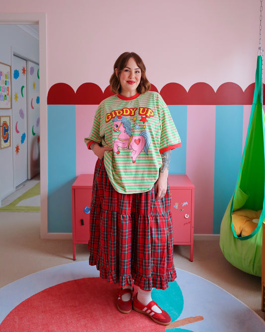 Giddy Up Stripe Tee( Limited edition)